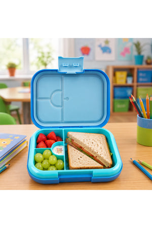 Cocobee Bento Lunch Box With Silicone Seal, Microwave Safe Tray – 765Ml – Blue
