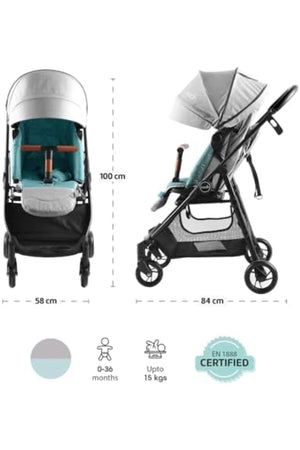 MOON Revo 360 stroller,Grey