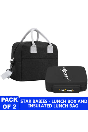 Star babies- Insulated Lunch Bag with 5 compartment Lunch Box