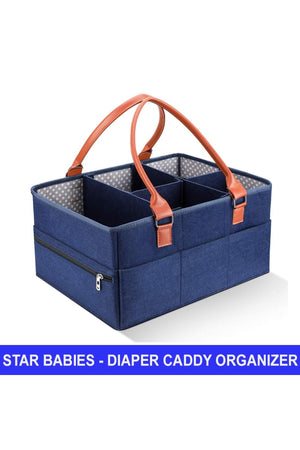 Star Babies Caddy Diaper bag organizer - Navy Blue