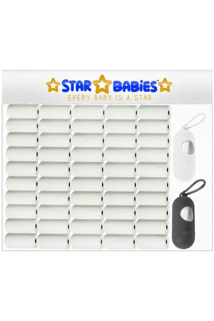 Star Babies Scented Bags With Dispenser - White