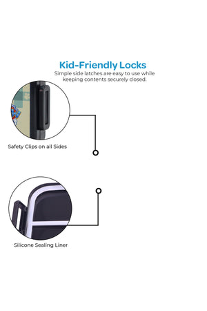 مون Kids Lunch Box PP + Stainless Steel Insulated Tiffin Box Leak-Proof, BPA-Free, Durable School Lunch Box لـ Boys & Girls Easy Open Clips Food Safe Eco-Friendly Kids Meal Box صورة المنتج | MOON Kids Lunch Box | PP + Stainless Steel Insulated Tiffin Box | Leak-Proof, BPA-Free, Durable School Lunch Box for Boys & Girls | Easy Open Clips | Food Safe Eco-Friendly Kids Meal Box product view