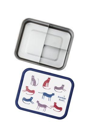بامبو بارك stainless steel lunch box, bento, snack box مع compartments لـ kids, childrend, toddler at school nursery | Bamboo Bark stainless steel lunch box, bento, snack box with compartments for kids, childrend, toddler at school nursery