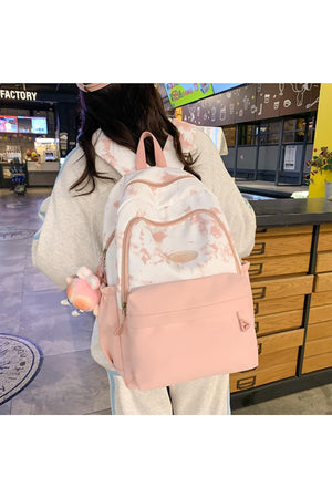 Star Babies School Bag 16-inch solid printed Backpack - Pink