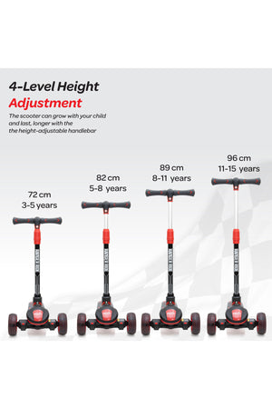 MOON Ranger Ride kids skate scooter-Red
