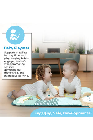 MOON Wilde Baby Playmat for Infants & Toddlers – Tummy Time, Crawling & Sitting- 0m+