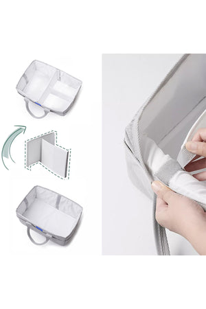 Star Babies - Caddy Diaper Bag Organizer with Scented Bag 5pcs - Grey/White
