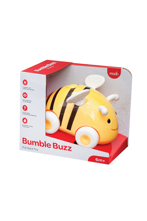 MOON Bumble Buzz Pull back toy with lights and music for 6M+ - Boys and Girls -Bee