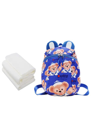 Star Babies - Kids School Bag - 10.24-Inch with Disposable Towel - 3pcs - Blue Print