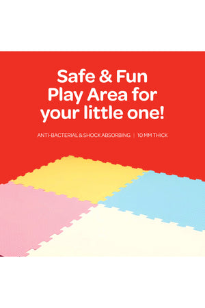 MOON Kids Puzzle Activity Floor Mat - 4PCS ,PLAIN PUZZLE