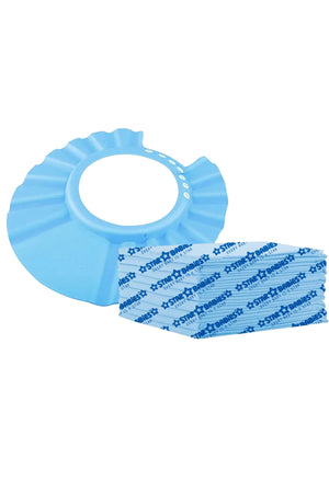Star Babies Disposable Changing Mat + Shower Cap - Blue