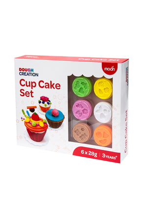 MOON Kid's Dough Cupcake Set. 6 x 1oz dough pot