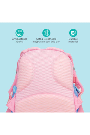 MOON Kids Backpack – Comfy 3D Design,Padded Straps, Waterproof-Perfect for Preschool, Nursery, Snacks & Lunchbox-Bunny