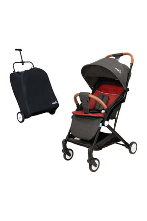 MOON Ritzi - Cabin Stroller - Black/Red