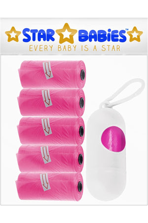Star Babies Pack of 5 Scented Bags with Dispenser - Pink