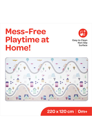 My First Foldable Activity Floor gym Play/Crawl Mat - COUNTRY VILLAGE