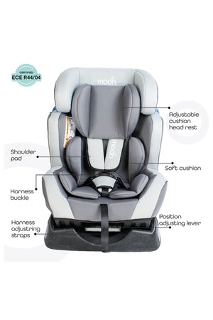 MOON Sumo Baby/Infant Car seat suitable from Birth to 6 Years-(Group (0,1,2) (0-25 Kg) Light Grey