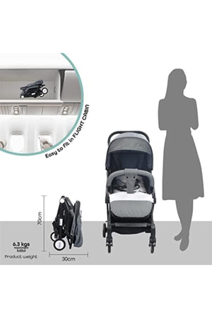 MOON Travel-Lite - Cabin Stroller,Mid Grey