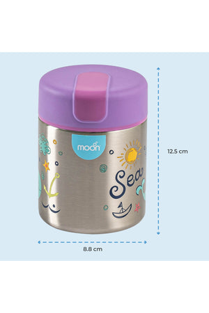 MOON Double Wall SS Food Jar
10oz 88x88x125mm-Purple