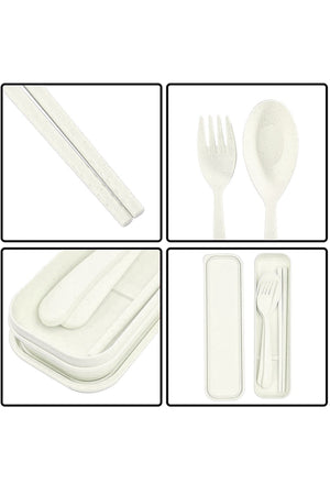 Star Babies Organic Fork, Spoon & Chopstick Set - 3 Pcs