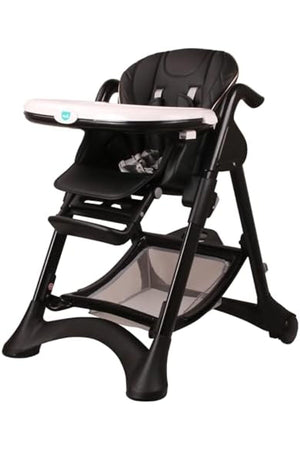 MOON Trestle Foldable Baby Feeding/Dinning Highchair-Black