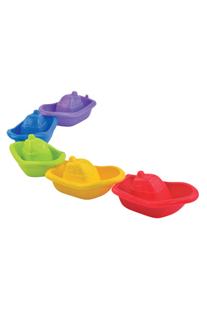 Little Learners Bath Stacking Boat - Floating Boat Toy Set, Linkable for "Little Boat Train", 6M+