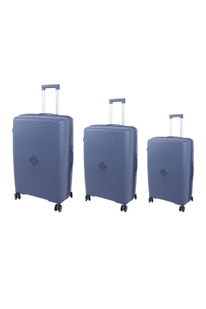 ELITE 3-Piece Hard-Shell Luggage Set (20/24/28) – Lightweight Spinner Suitcase – Light Blue
