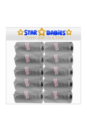 Star Babies - Scented Nappy Bag Pack of 10/150 Bags - Grey
