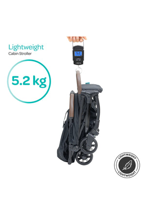 MOON Ritzi-Lite Baby Cabin Stroller -Black