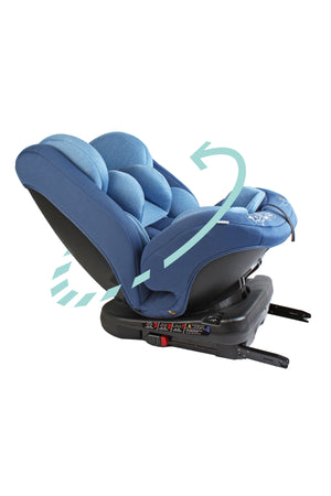 MOON Rover -Baby/Infant Car seat Group:(0+,1,2,3) (0-12 years) 360° Rotate - Blue