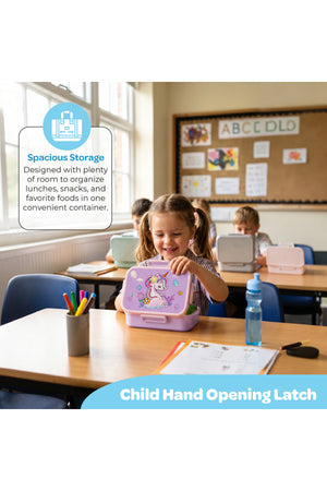 مون Kids Lunch Box PP + Stainless Steel Insulated Tiffin Box Leak-Proof, BPA-Free, Durable School Lunch Box لـ Boys & Girls Easy Open Clips Food Safe Eco-Friendly Kids Meal Box صورة المنتج | MOON Kids Lunch Box | PP + Stainless Steel Insulated Tiffin Box | Leak-Proof, BPA-Free, Durable School Lunch Box for Boys & Girls | Easy Open Clips | Food Safe Eco-Friendly Kids Meal Box product view