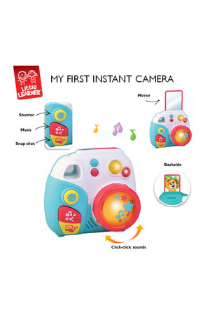 Little Learners My Fun Camera Pink - Light & Sound, Swirling Lens, Flashing Light, 12M+