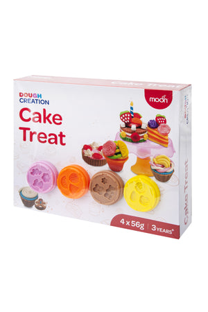 MOON Kid's Dough Cake Treats. 4 x 56g/2oz dough pot.