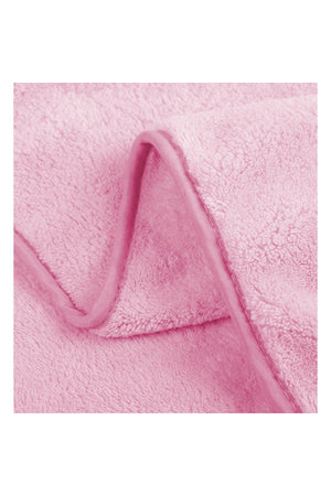 Star Babies hooded towel (100% Polyster)-Microfiber soft hand feel high absorption-Pink