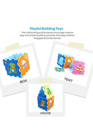 MOON Safari Baby Playmat | EVA Foam Learning Mat for Toddlers | Multicolour | 10 Months+