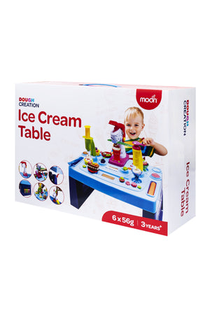 MOON Kid's Dough Ice-cream Creativity Table. 6 x 2oz dough pot.