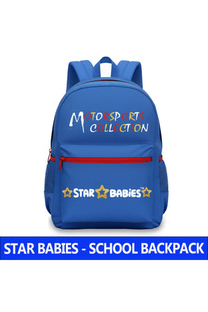 Star Babies - Motor Sports Collection School Bag - Blue