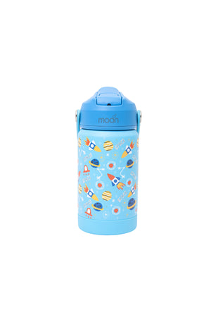 MOON Kids Insulated Water Bottle – BPA Free,Leak Proof Sipper for Toddlers – Eco-Friendly – Stays Cold or Warm for Hours - Space Adventure