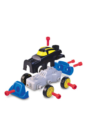 Little Learners Create a Racer - Take Apart and Build Again Toy, Battery Operated Power Drill, Develops Coordination and Puzzle Solving, 3Y+