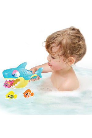 ليتل ليرنرز Shark Grabber - Fun Bath لعبة مع Shark و 3 Floating Fish, Interactive Bathtime نشاط, 12M+
