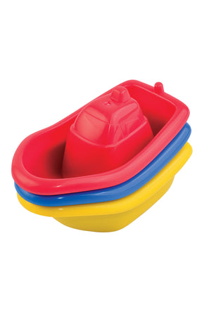 Little Learners Bath Stacking Light-Up Boat - Electronic and Classic Stacking Boat Set, Creates Light-Up "Boat Train", 6M+