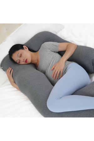 MOON Organic U Shaped Pregnancy Pillow - Grey