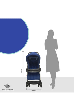 MOON Bezik - One Fold Stroller,Royal blue