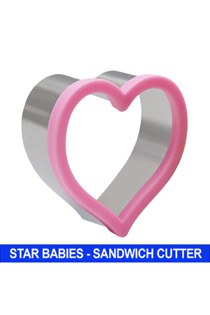 Star Babies - Heart Shaped Sandwich Cutter - Pink