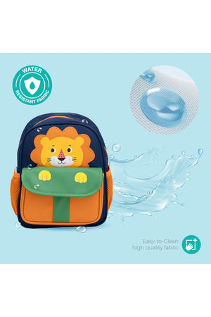 MOON Kids Backpack – Comfy 3D Design,Padded Straps, Waterproof-Perfect for Preschool, Nursery, Snacks & Lunchbox-Lion