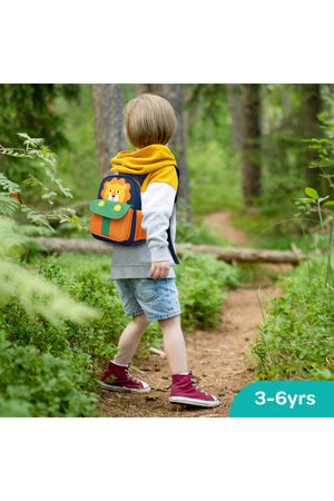 MOON Kids Backpack – Comfy 3D Design,Padded Straps, Waterproof-Perfect for Preschool, Nursery, Snacks & Lunchbox-Lion