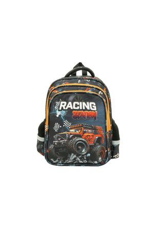 MOON Kids Backpack - (12-Inch) Premium Kids School Bag -Racing Car