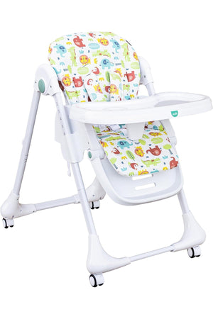 MOON Apex Baby Highchair With 7 adjustable heights and Reclining Feature-Beige