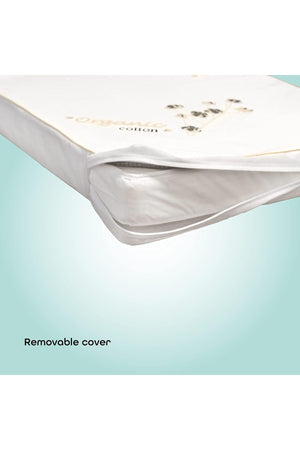 MOON organic Toddler Crib & bed mattress - Size 133x10x70 cm