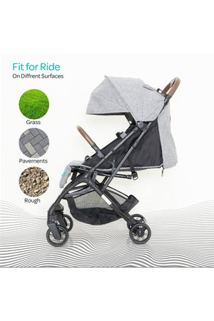 MOON Ritzi-Lite Baby Cabin Stroller -Grey
